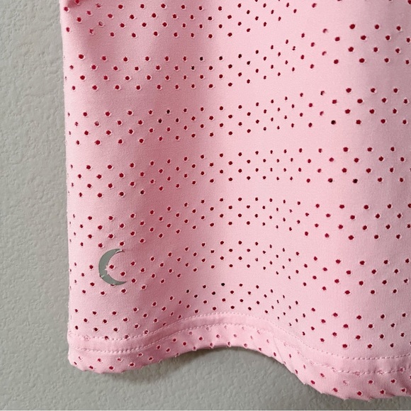 ZYIA Active Pink Blossom Mesh Chill Tank Top Women's Size Small Gym Running - Picture 7 of 9